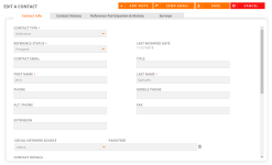 Edit contact dialog